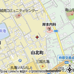 香川県丸亀市山北町142周辺の地図