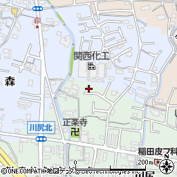 和歌山県岩出市川尻257周辺の地図