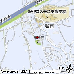 和歌山県和歌山市弘西496周辺の地図