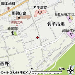 和歌山県紀の川市名手市場381周辺の地図