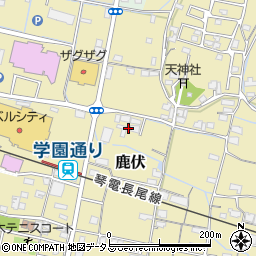香川県木田郡三木町鹿伏190周辺の地図