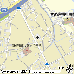 香川県丸亀市飯野町東二甲周辺の地図