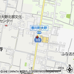 香川団地前周辺の地図