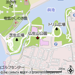 仏生山公園周辺の地図