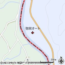 弥栄オートキャンプ場周辺の地図