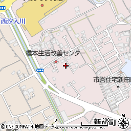 香川県丸亀市新田町117-12周辺の地図