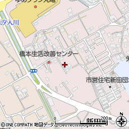 香川県丸亀市新田町117-4周辺の地図