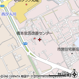 香川県丸亀市新田町120-4周辺の地図