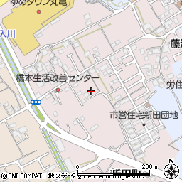香川県丸亀市新田町105-8周辺の地図