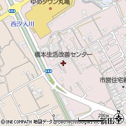 香川県丸亀市新田町122-2周辺の地図