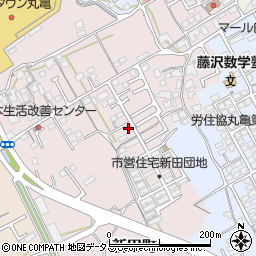 香川県丸亀市新田町62-3周辺の地図