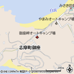 御座岬オートキャンプ場周辺の地図