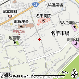 和歌山県紀の川市名手市場374周辺の地図