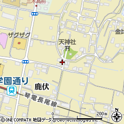 香川県木田郡三木町鹿伏381周辺の地図