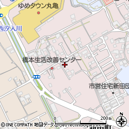 香川県丸亀市新田町117-2周辺の地図
