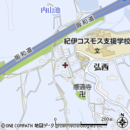 和歌山県和歌山市弘西512周辺の地図
