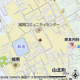 香川県丸亀市山北町195周辺の地図
