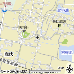香川県木田郡三木町鹿伏80周辺の地図