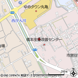 香川県丸亀市新田町133-1周辺の地図