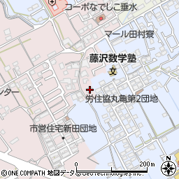 香川県丸亀市新田町74周辺の地図