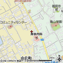 香川県丸亀市山北町158周辺の地図