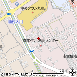 香川県丸亀市新田町133-2周辺の地図