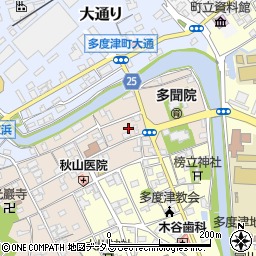 香川県多度津町（仲多度郡）仲ノ町周辺の地図