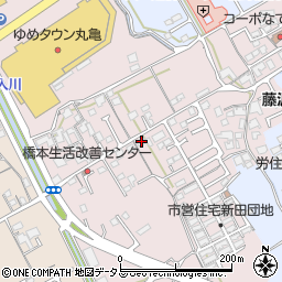 香川県丸亀市新田町102周辺の地図