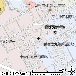 香川県丸亀市新田町70周辺の地図
