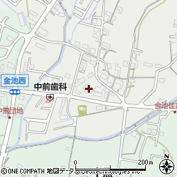 和歌山県岩出市金池486周辺の地図