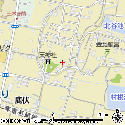 香川県木田郡三木町鹿伏484周辺の地図