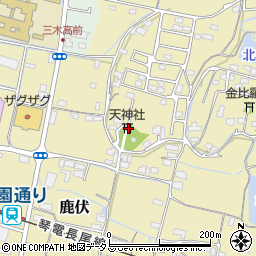 香川県木田郡三木町鹿伏477周辺の地図