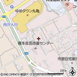 香川県丸亀市新田町198-2周辺の地図