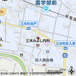 徳島石油池戸給油所周辺の地図