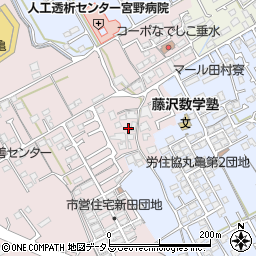 香川県丸亀市新田町87周辺の地図