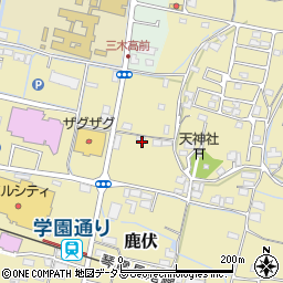 香川県木田郡三木町鹿伏378周辺の地図