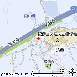 和歌山県和歌山市弘西521周辺の地図