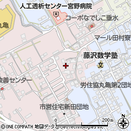 香川県丸亀市新田町89-2周辺の地図