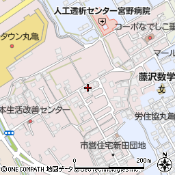 香川県丸亀市新田町98-3周辺の地図