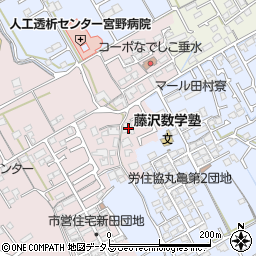 香川県丸亀市新田町81周辺の地図