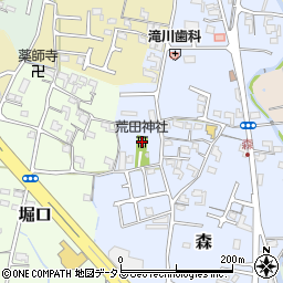 荒田神社周辺の地図