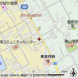 香川県丸亀市山北町166周辺の地図