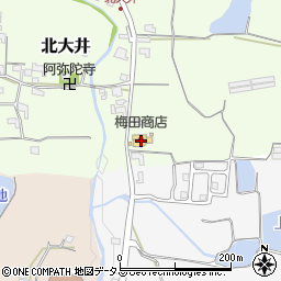 和歌山県紀の川市北大井301-1周辺の地図