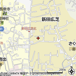 和歌山県岩出市新田広芝255周辺の地図