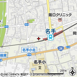 和歌山県紀の川市名手市場52周辺の地図