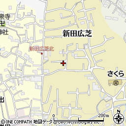 和歌山県岩出市新田広芝254周辺の地図