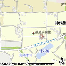 兵庫県南あわじ市神代黒道周辺の地図