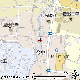 和歌山県岩出市今中周辺の地図