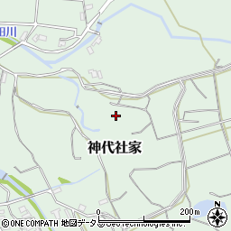 兵庫県南あわじ市神代社家周辺の地図