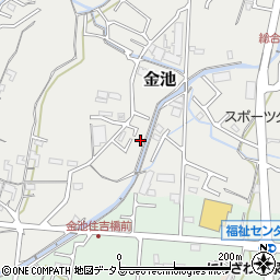 和歌山県岩出市金池252-8周辺の地図